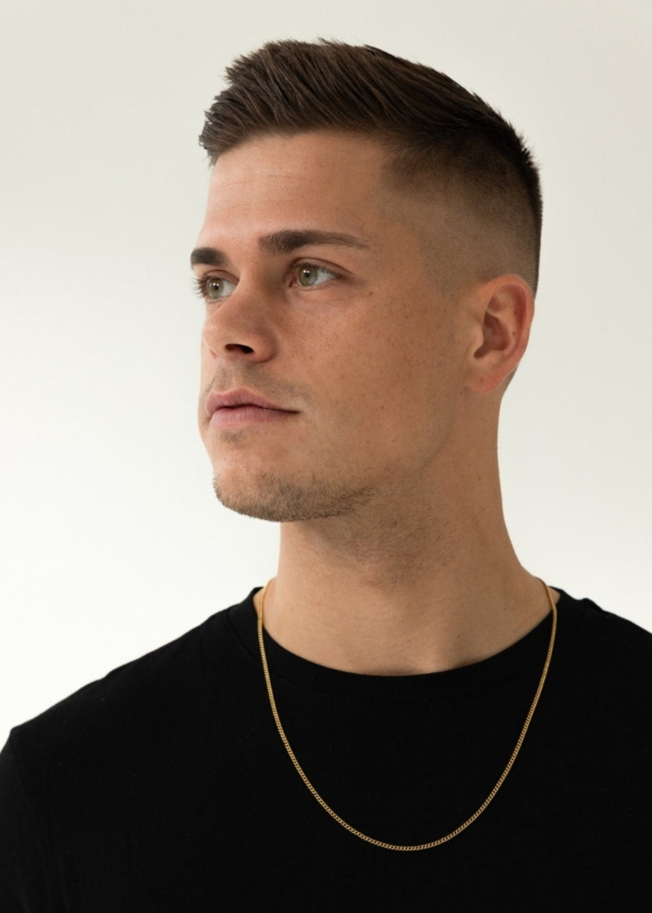Cuban Chain. - (Gold) 2MM