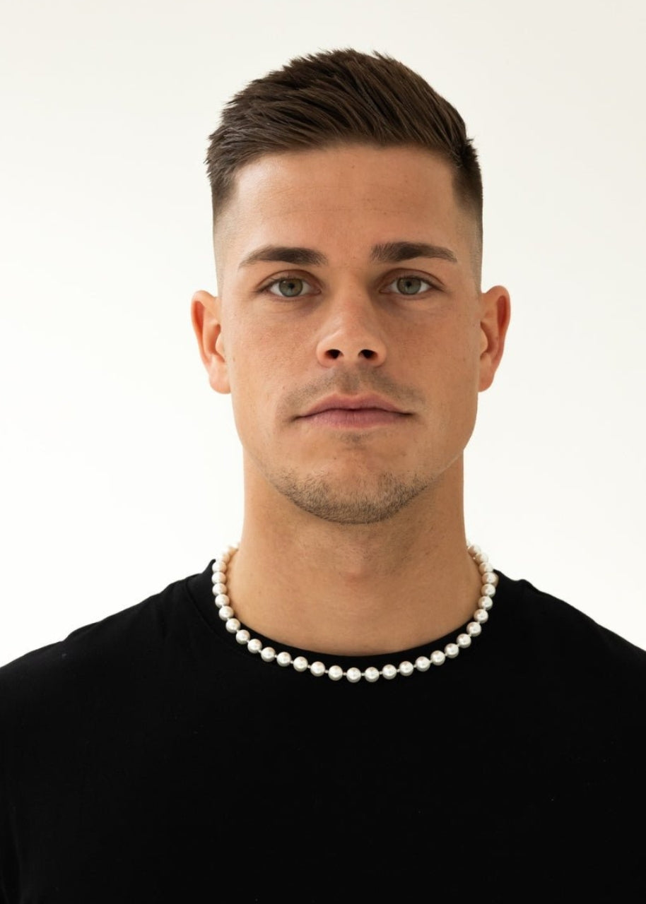 Pearl Chain. - (Silver 8MM
