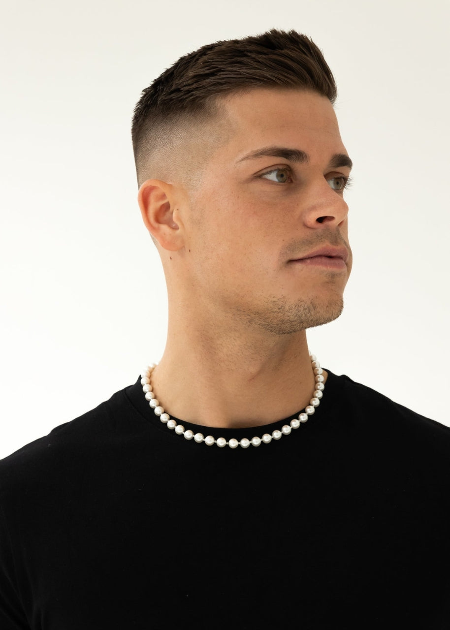 Pearl Chain. - (Silver 8MM