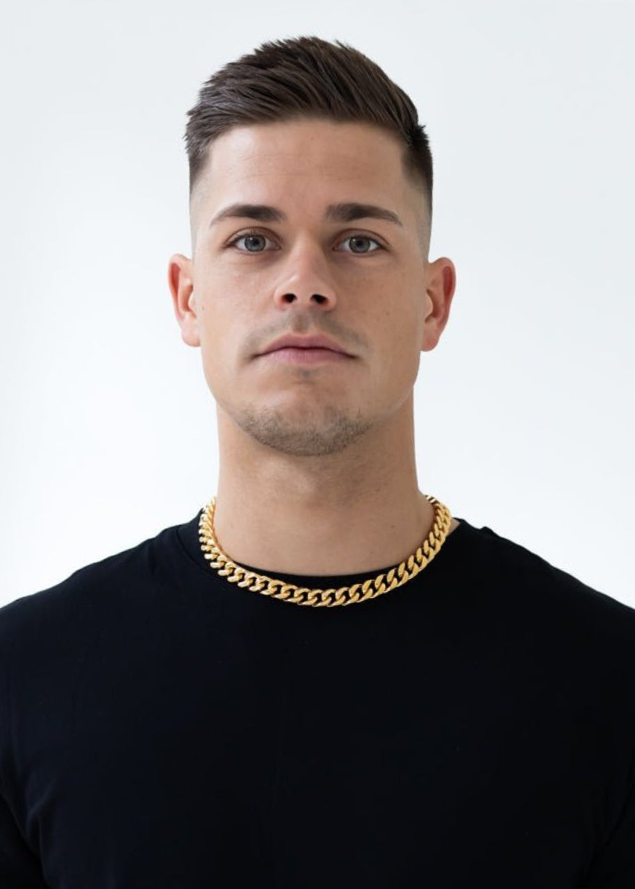 Cuban Chain. - (Gold) 12MM