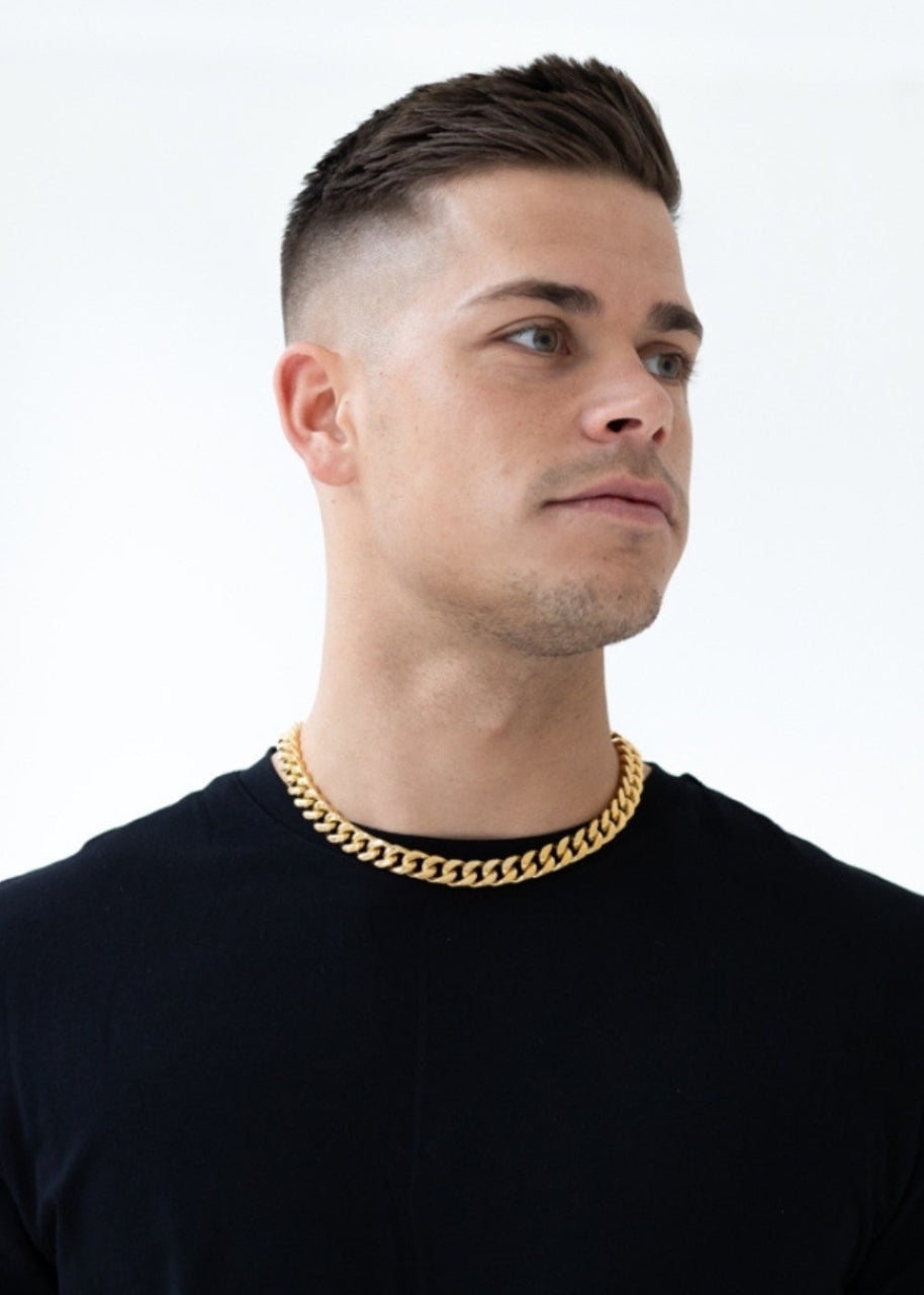 Cuban Chain. - (Gold) 12MM