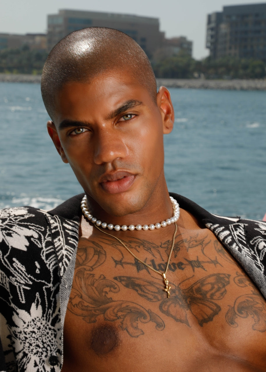 Pearl Chain. - (Gold) 8MM