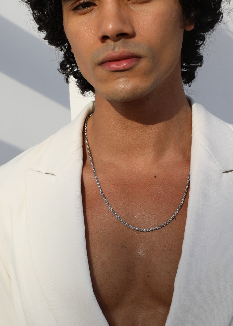 Milano Chain. - (Silver) 3MM