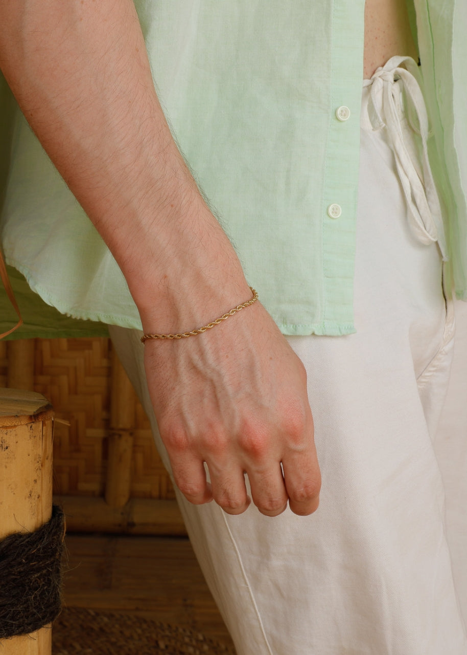 Milano Bracelet. - (Gold) 3MM