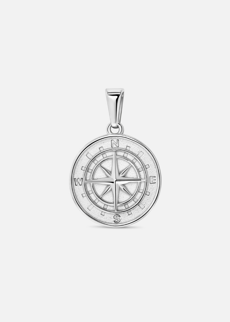 Compass Pendant. - (Stainless Steel)
