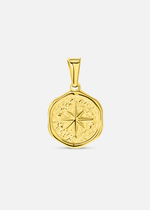 North Star Pendant. - (Gold Plated)