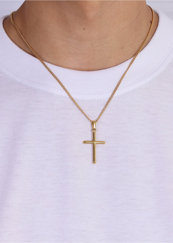 Cross Pendant. - (Gold)