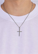 Cross Pendant. - (Silver)