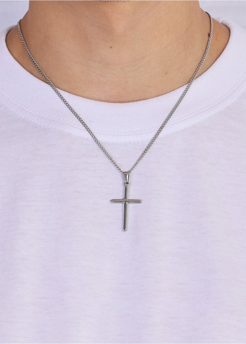 🎁 Cross Pendant. - (Silver) (100% off)