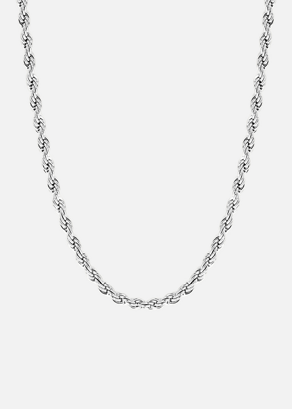 ROPE CHAIN. - (Silver) 3MM