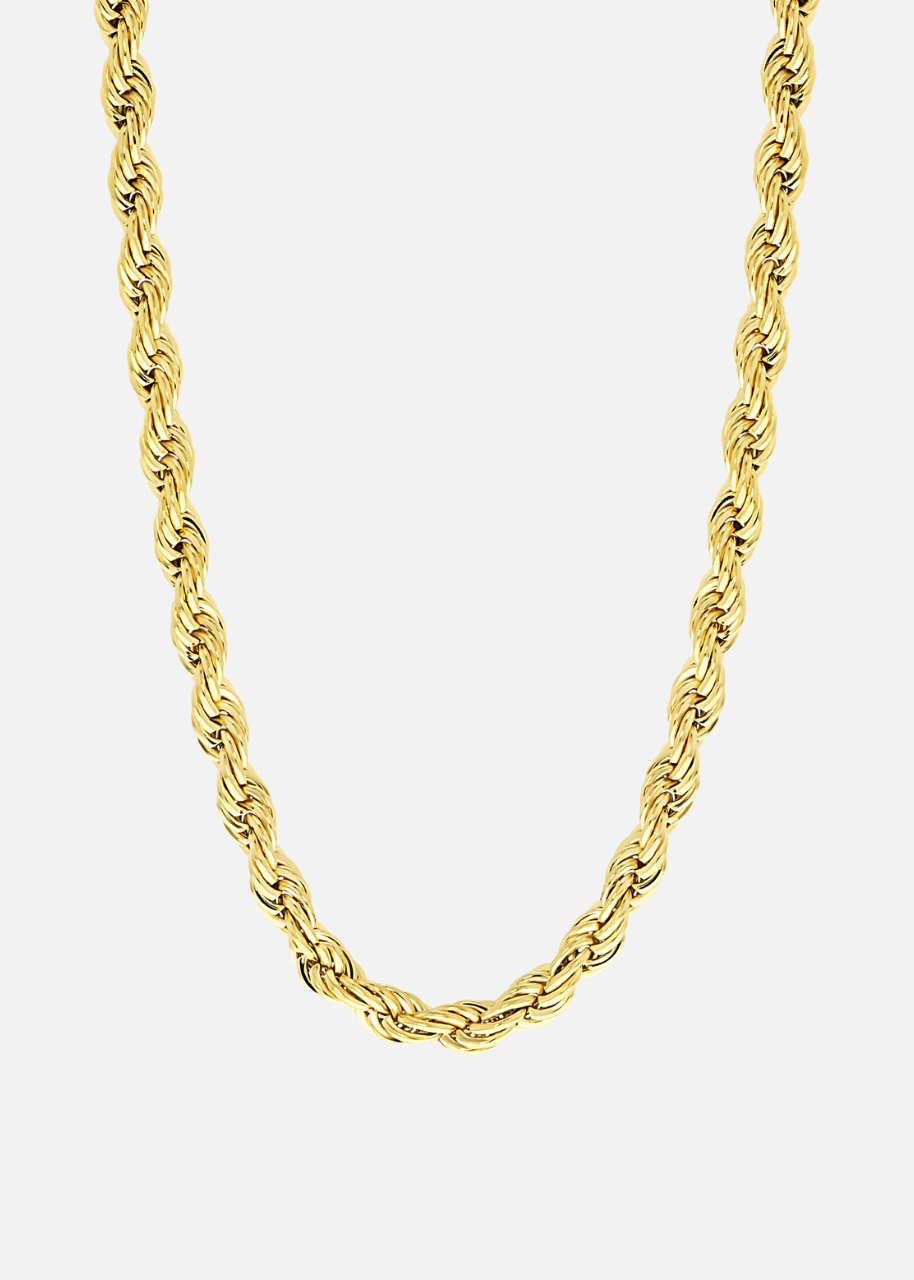 ROPE CHAIN. - (Gold) 6MM