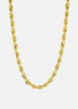 ROPE CHAIN. - (GOLD Plated) 6MM