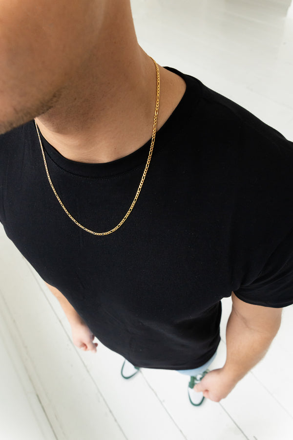 Figaro Chain. - (Gold) 3MM