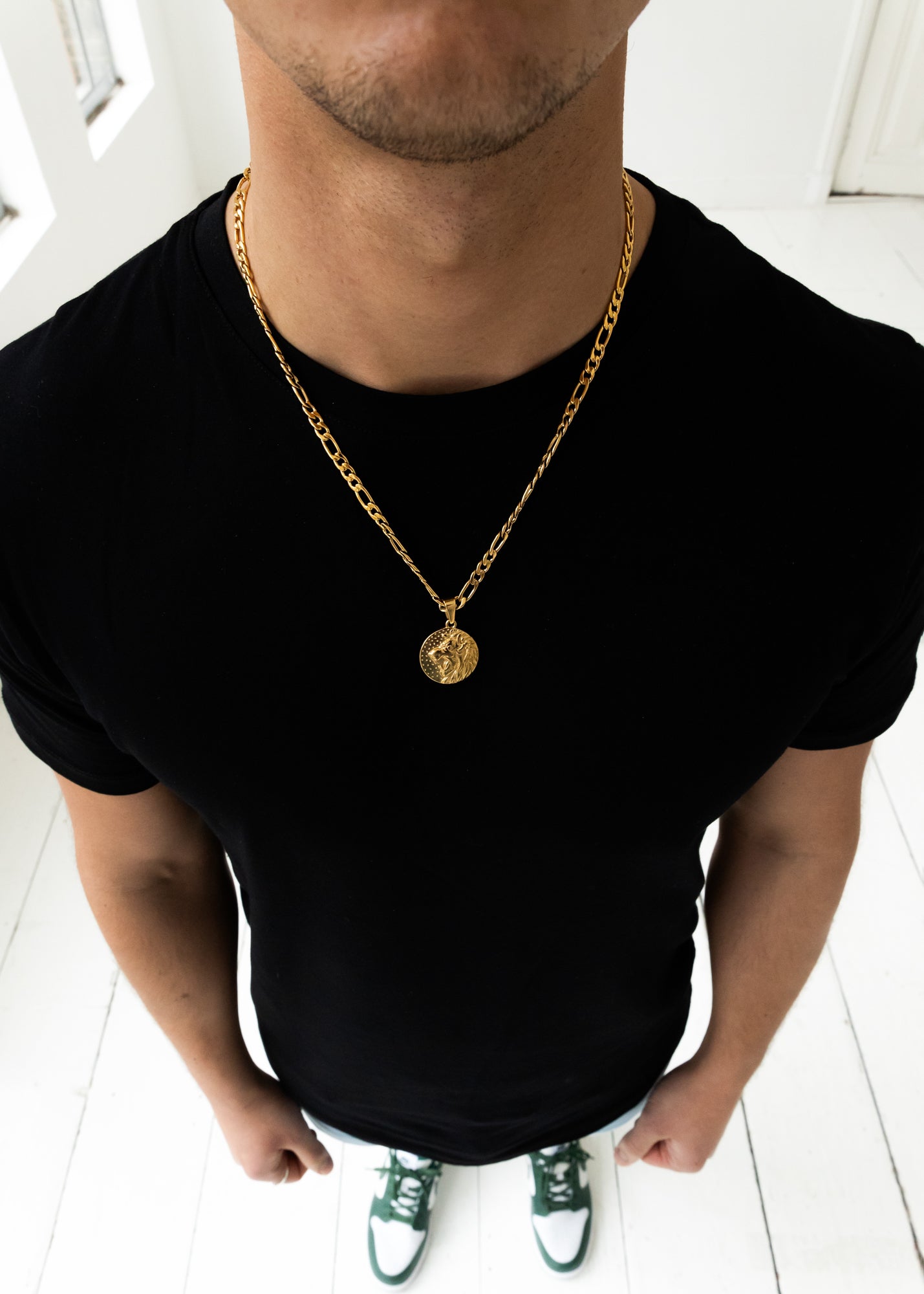 Lion Pendant. - (Gold Plated)