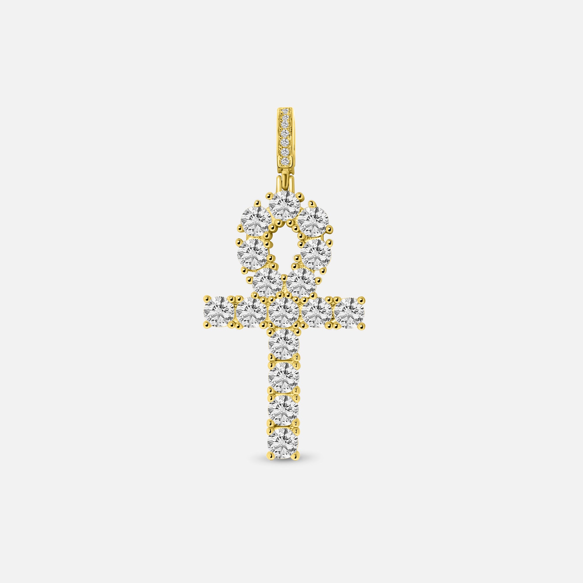 Ankh Pendant. - (VVS CZ)