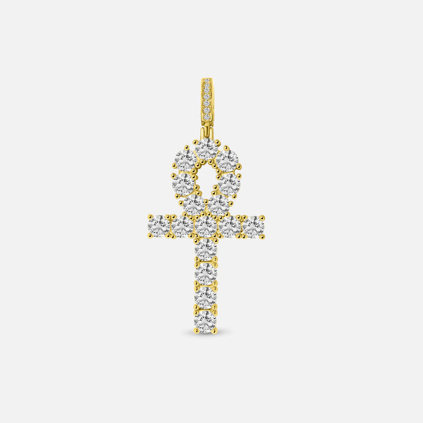 Ankh Pendant. - (VVS CZ)