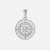 Compass Pendant. - (Silver)