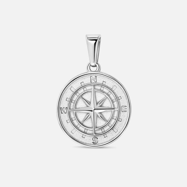 Compass Pendant. - (Silver)