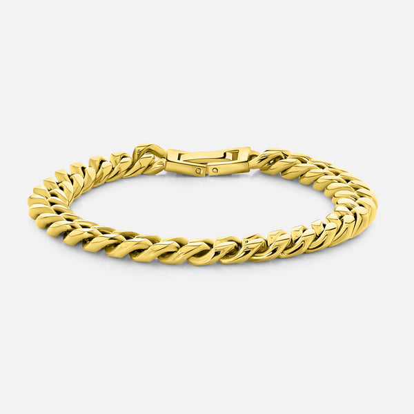 Cuban Bracelet. - (Gold) 8MM