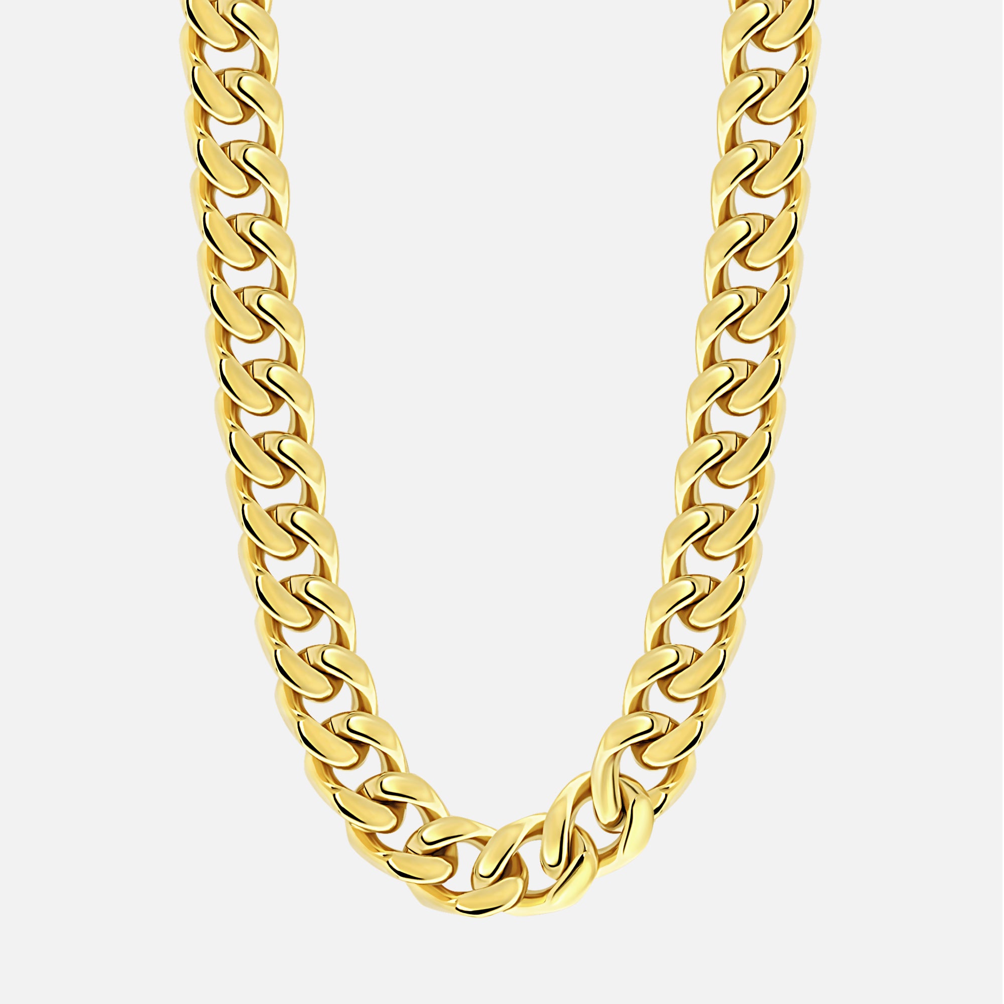 Cuban Chain. - (Gold) 12MM
