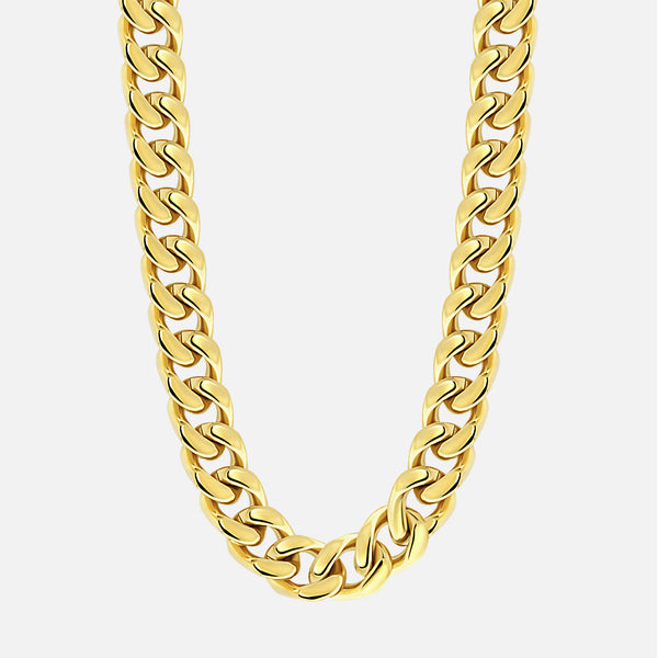 Cuban Chain. - (Gold) 12MM