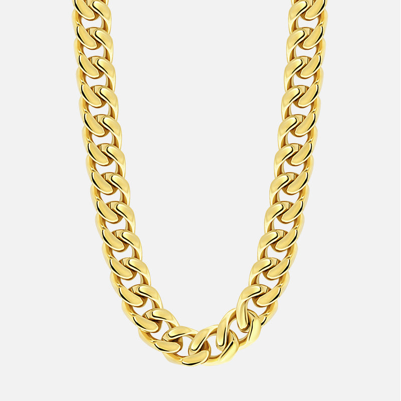 Cuban Chain. - (Gold) 12MM