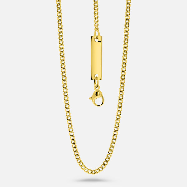 Cuban Chain. - (Gold) 2MM