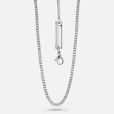 Cuban Chain. - (Silver) 2MM