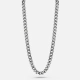 Cuban Chain. - (Silver) 4MM
