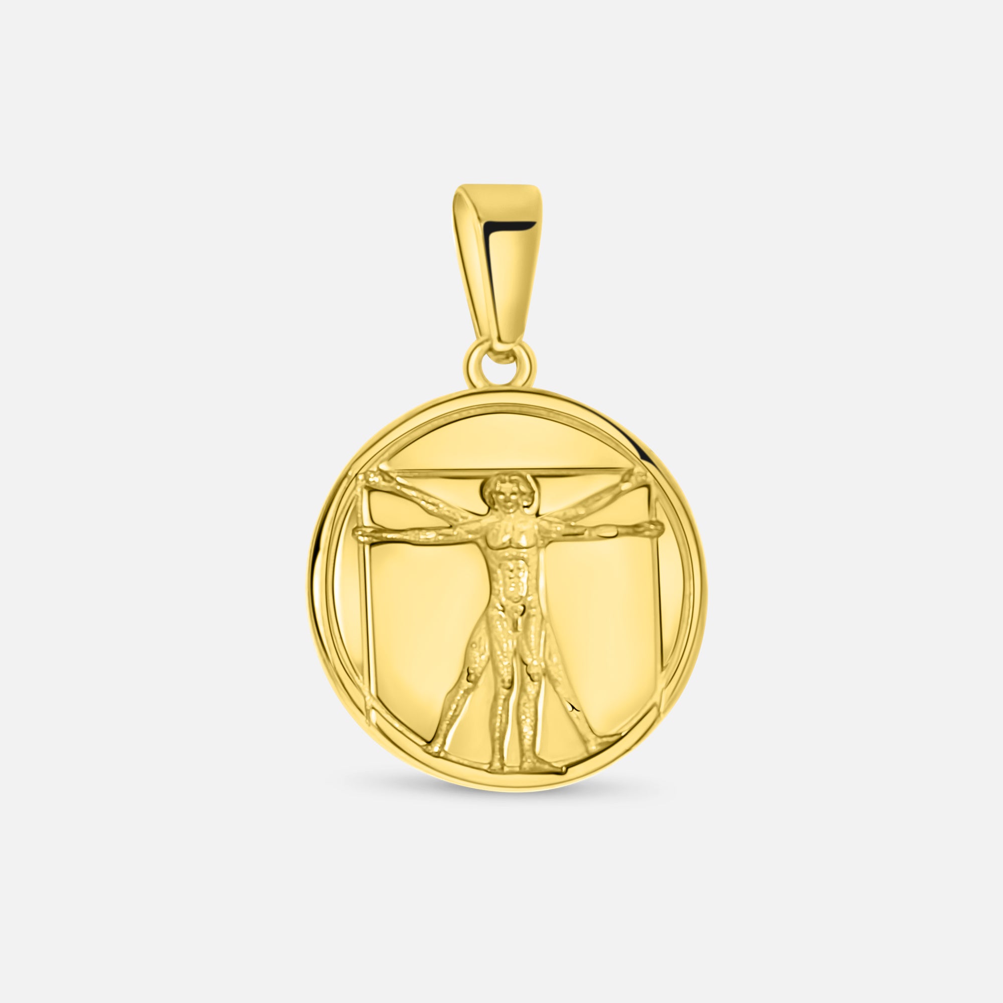 Leonardo da Vinci Pendant. - (Gold)
