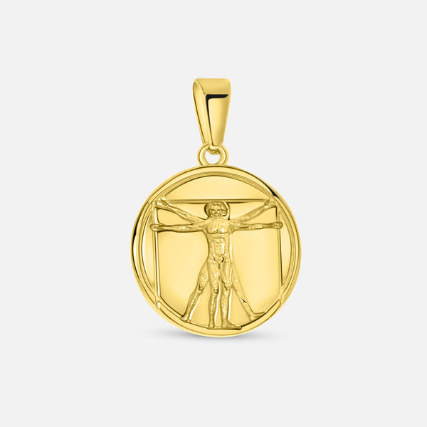Leonardo da Vinci Pendant. - (Gold)