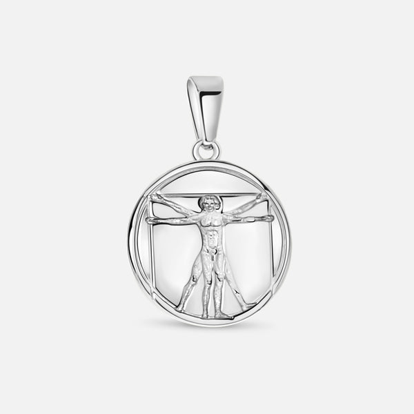 Leonardo da Vinci Pendant. - (Silver)