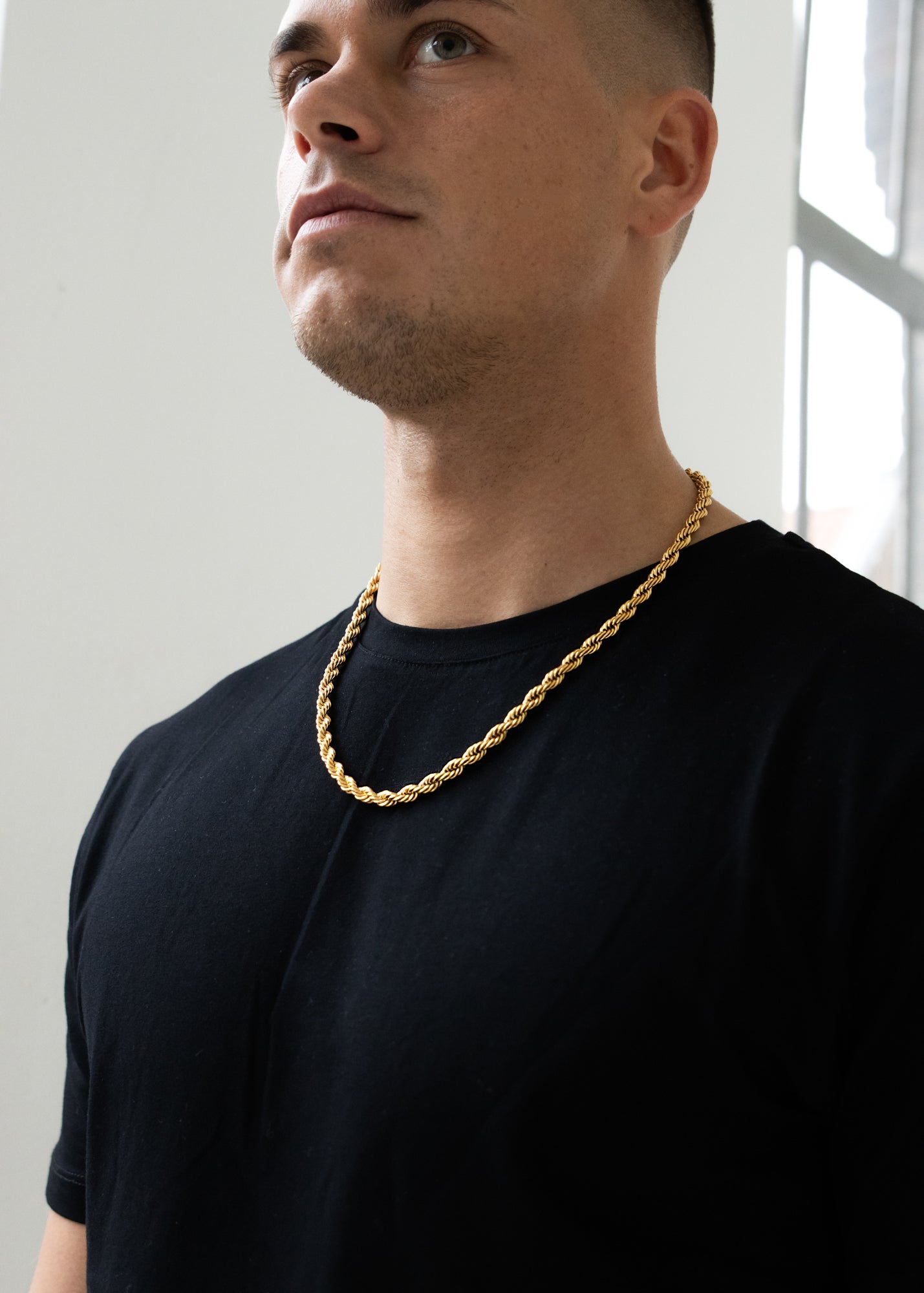 ROPE CHAIN. - (Gold) 6MM