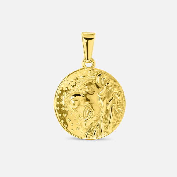 Lion Pendant. - (Gold)