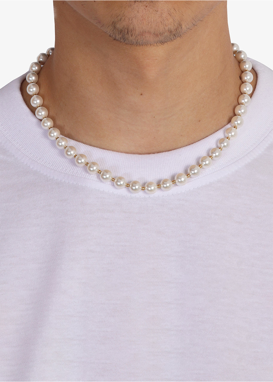 Pearl Chain. - (Gold) 8MM