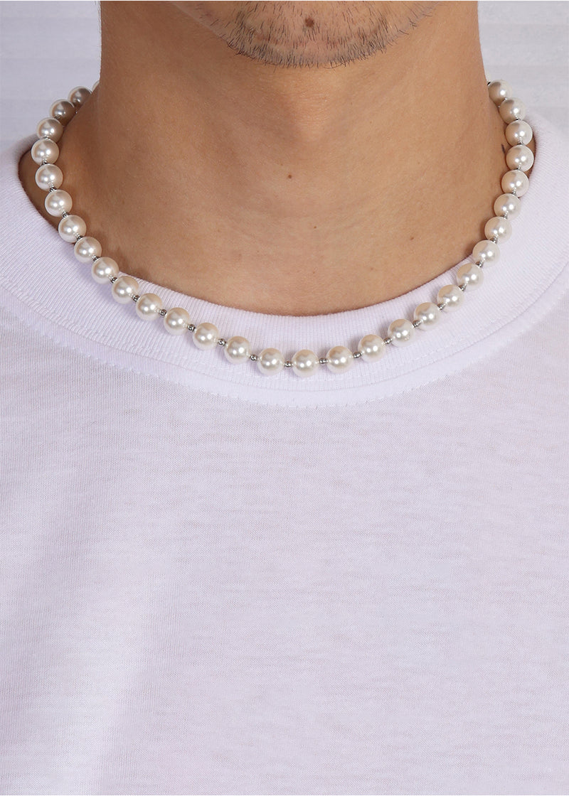 Pearl Chain. - (Silver 8MM