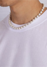 Pearl Chain. - (Silver 8MM