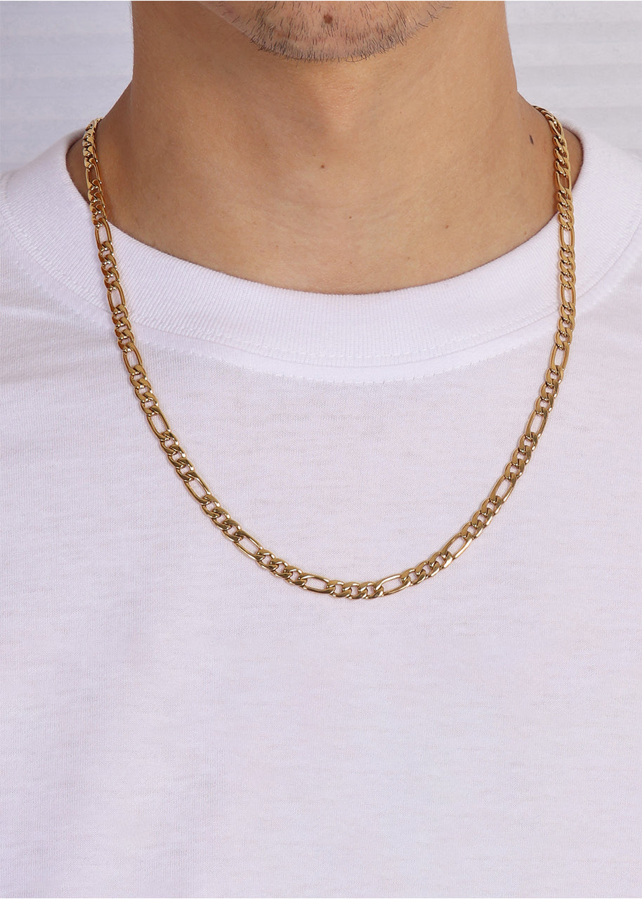 Figaro Chain. - (Gold) 5MM