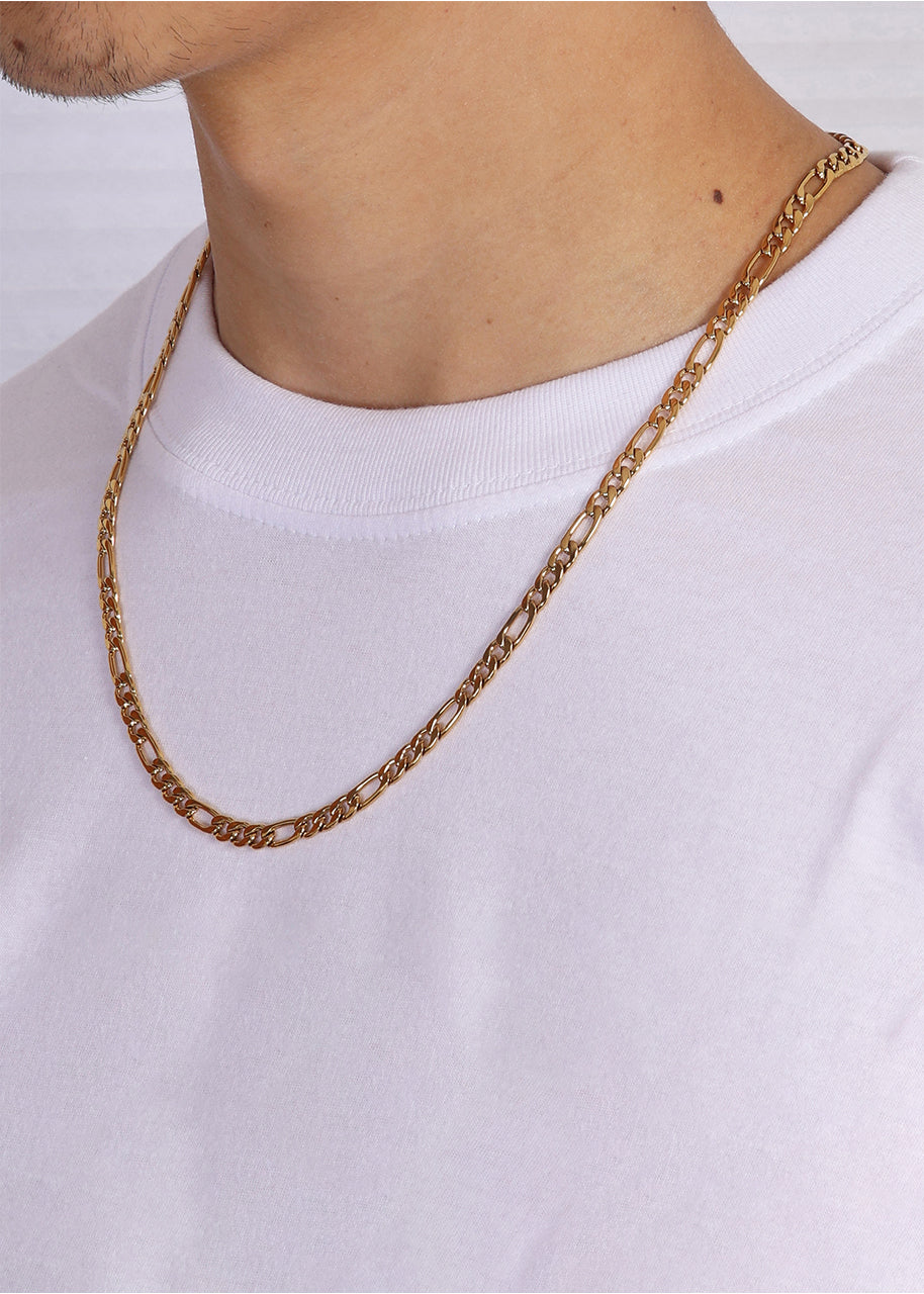 Figaro Chain. - (Gold) 5MM