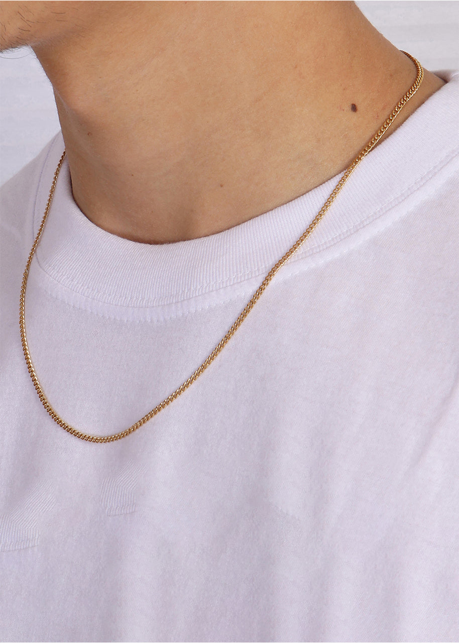 Cuban Chain. - (Gold) 2MM