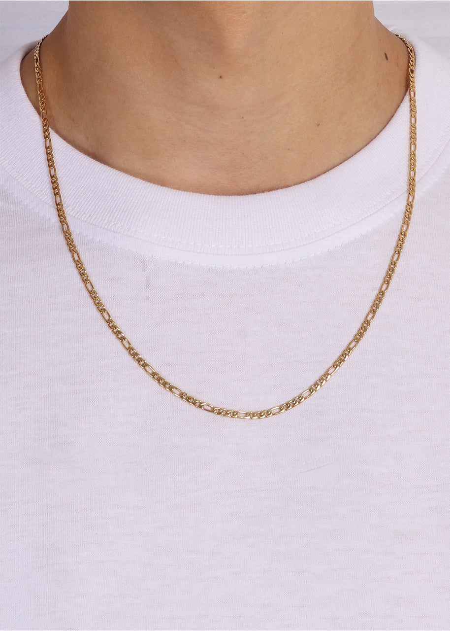 Figaro Chain. - (Gold) 3MM