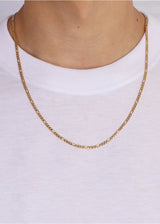 Figaro ketting. - (Goud) 3MM