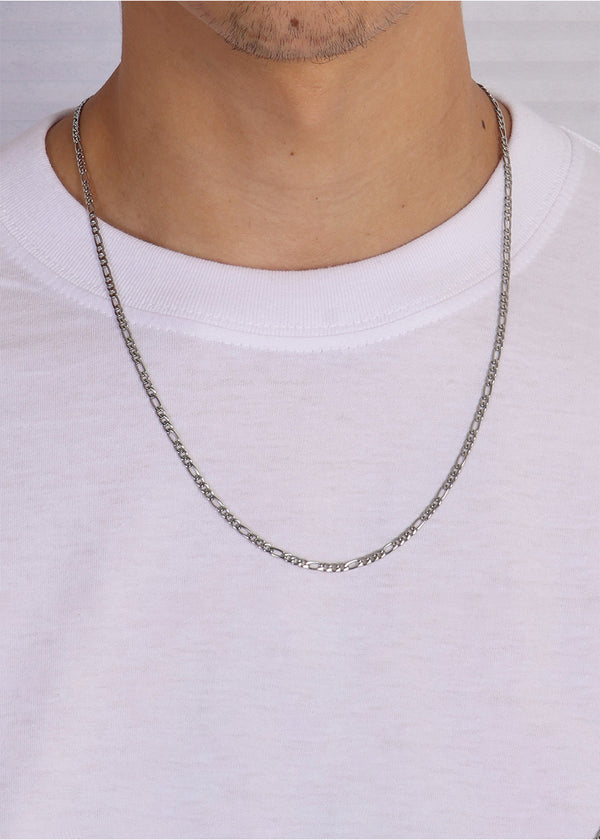 Figaro Chain. - (Silver) 3MM