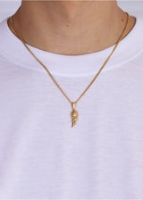 Wing Pendant. - (Gold)