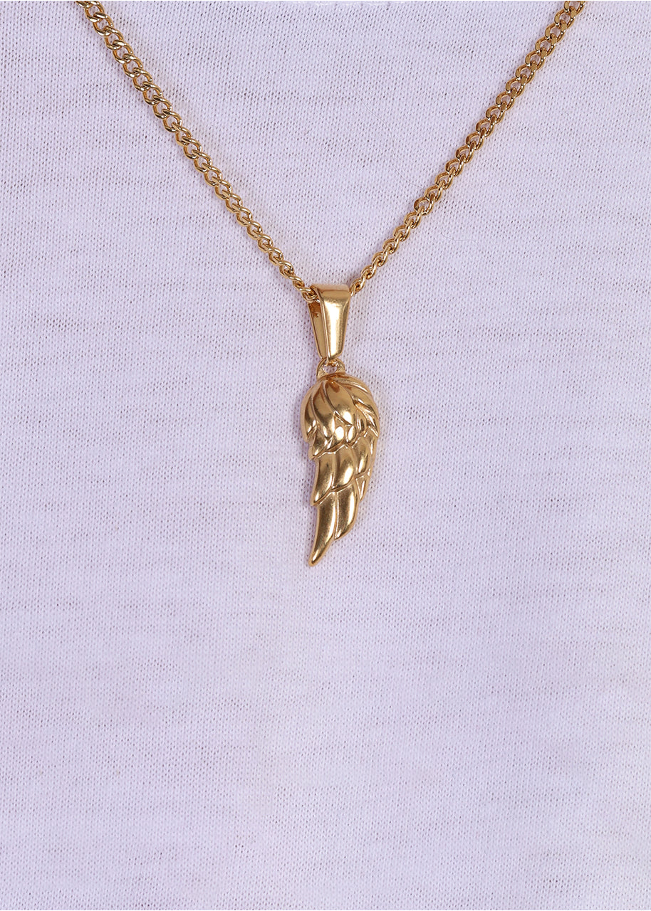 Wing Pendant. - (Gold)