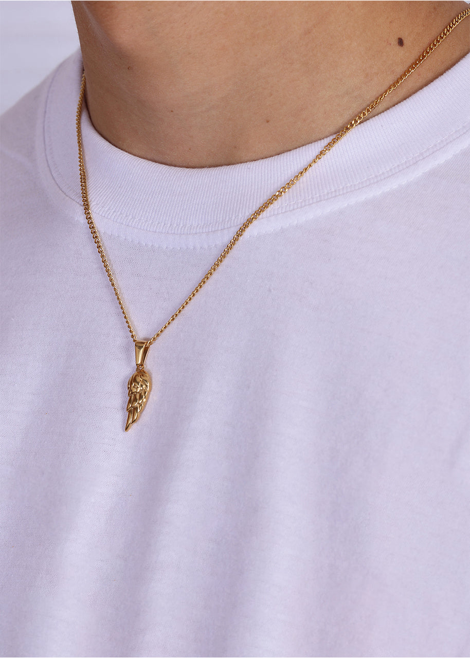 Wing Pendant. - (Gold)