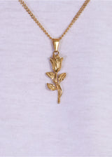 Rose Pendant. - (Gold)