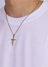 Crucifix Pendant. - (Gold)