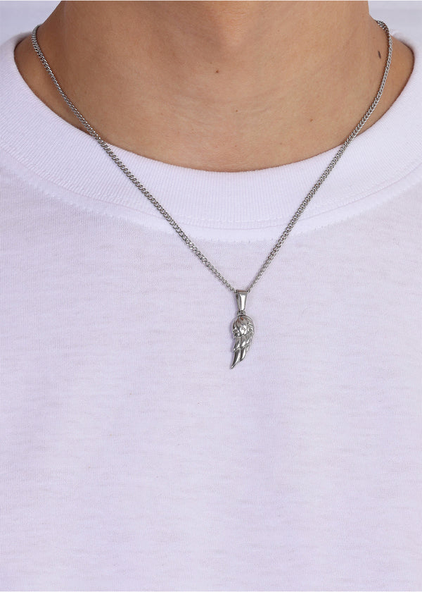 Wing Pendant. - (Silver)