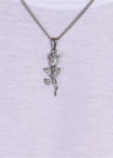 Rose Pendant. - (Silver)